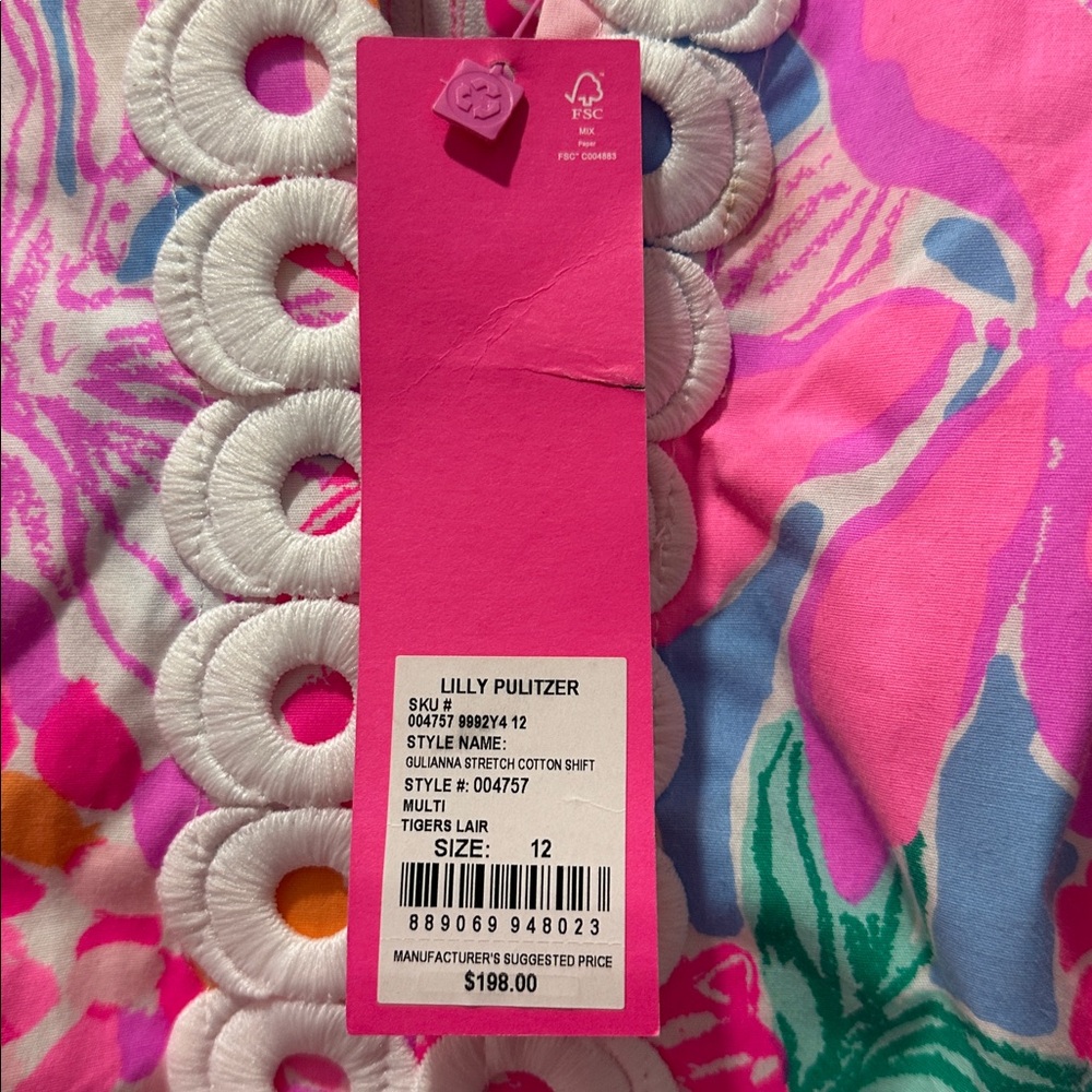 Lilly Pulitzer Pink and Blue Floral Dress - Picture 2 of 6